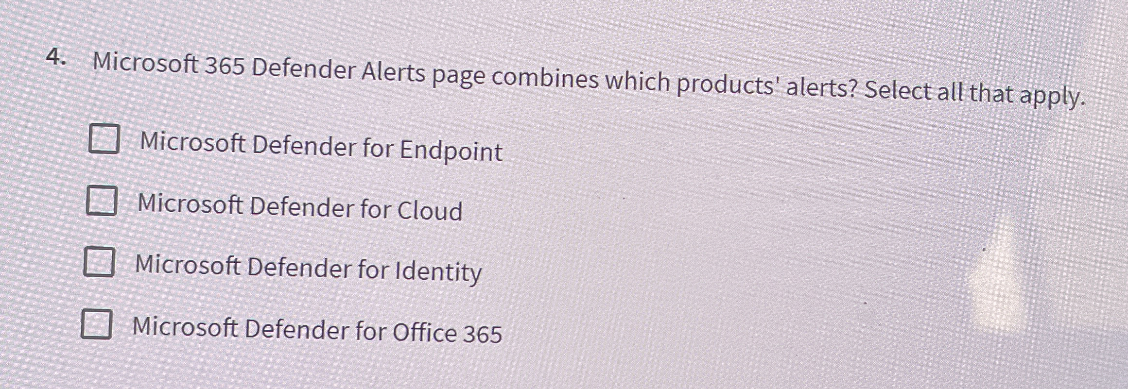 Microsoft 3 6 5 Defender Alerts page combines