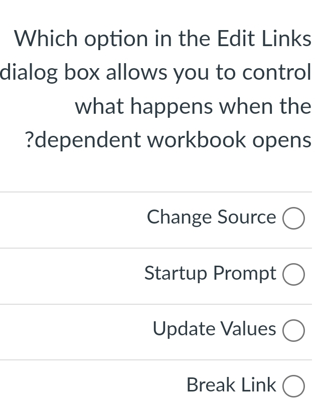 Which option in the Edit Links dialog box allows