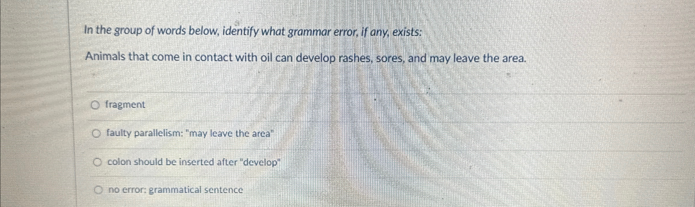 In the group of words below, identify what