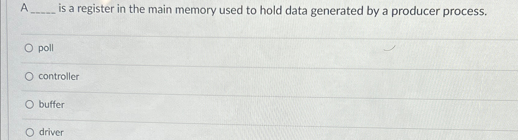 A is a register in the main memory used to hold