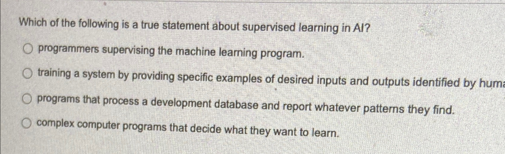 Which of the following is a true statement about