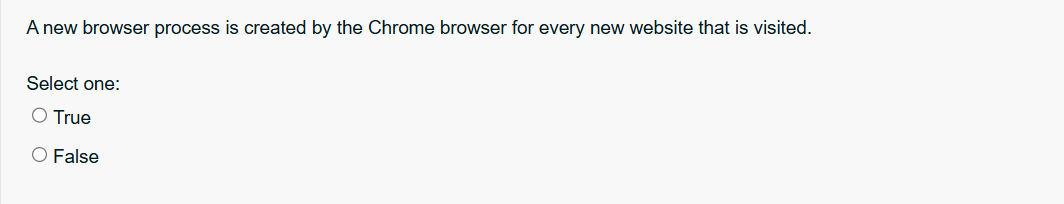 A new browser process is created by the Chrome