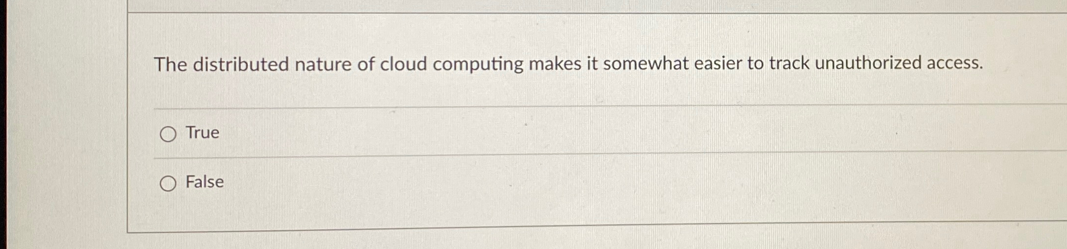The distributed nature of cloud computing makes