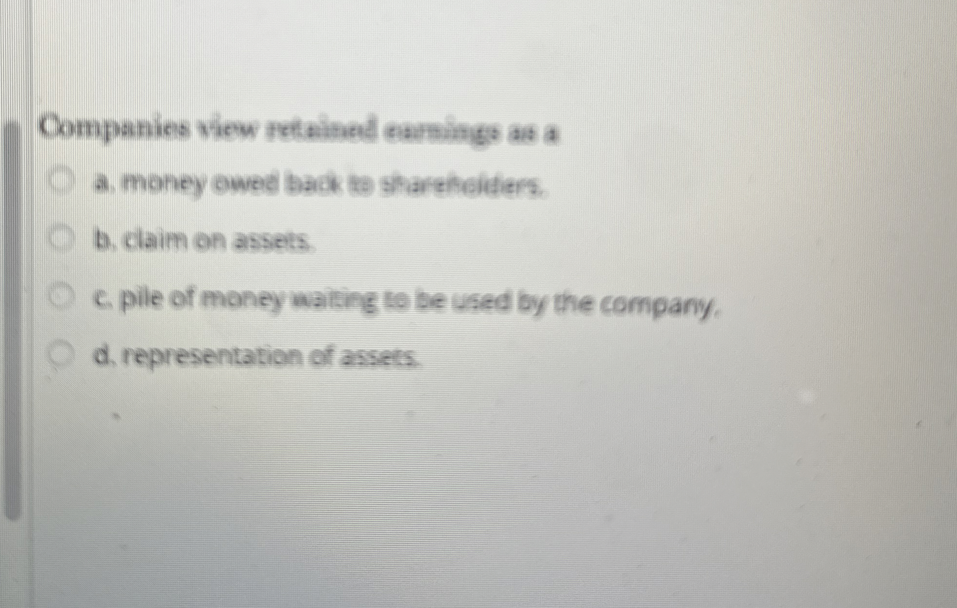Companies view fetained cartsings as a a . money