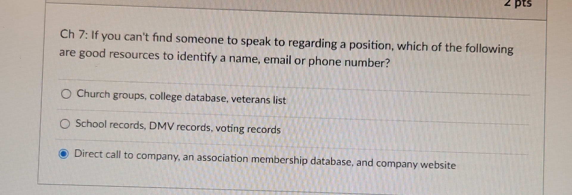 Ch 7 : If you can't find someone to speak to