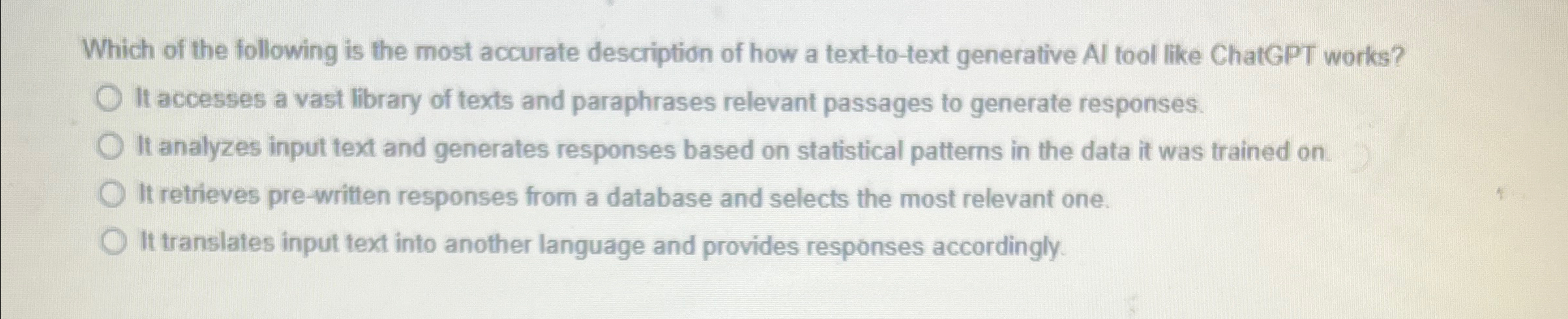 Which of the following is the most accurate