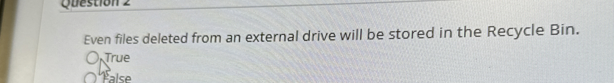 Even files dEven files deleted from an external