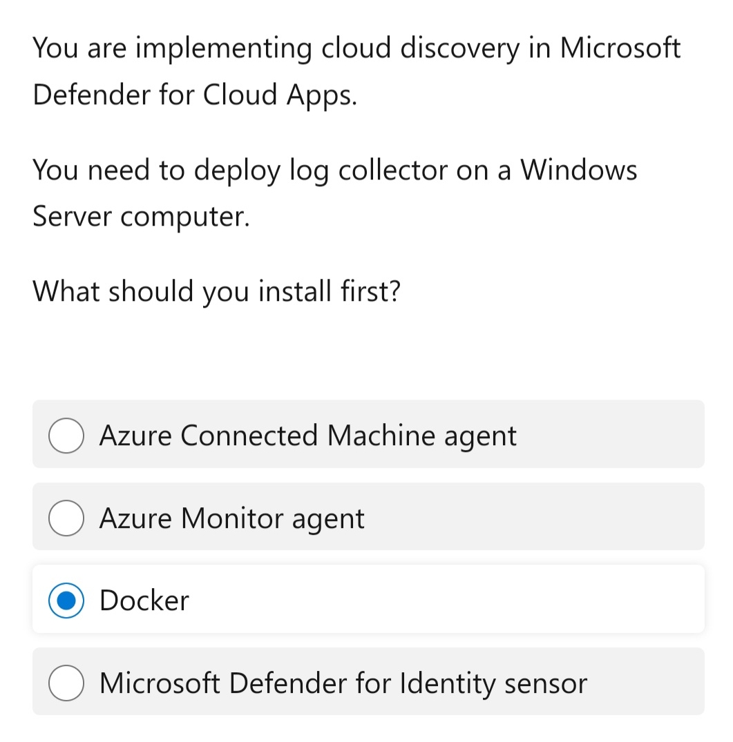 You are implementing cloud discovery in Microsoft