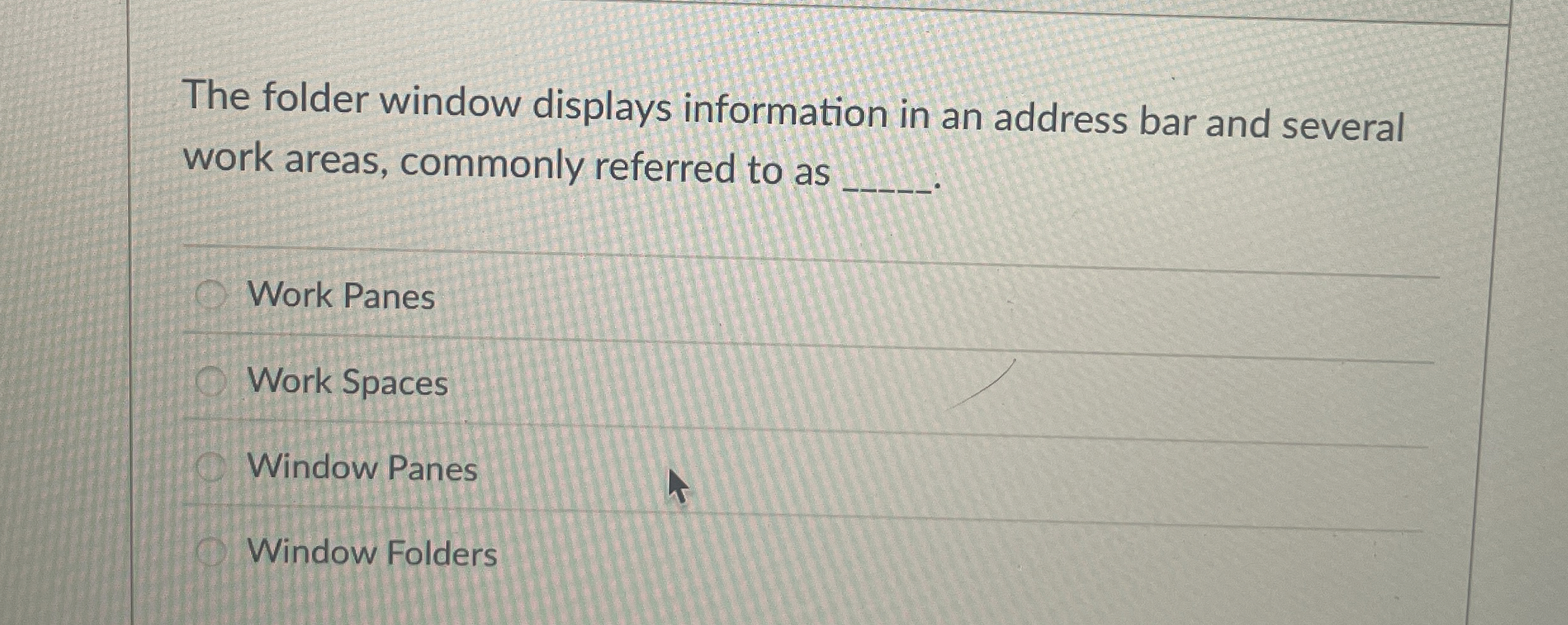 The folder window displays information in an