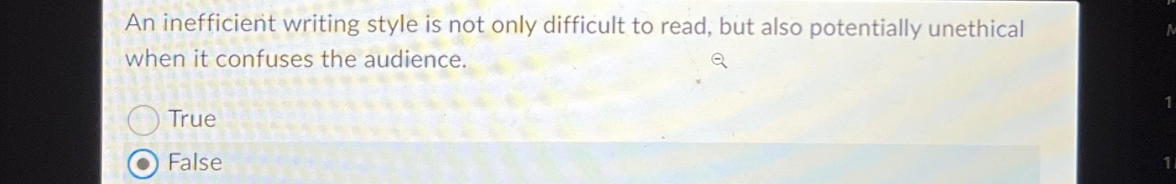 An inefficient writing style is not only