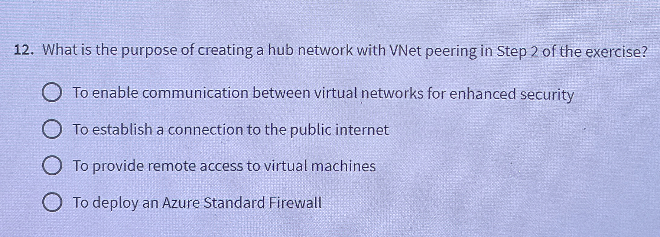 What is the purpose of creating a hub network