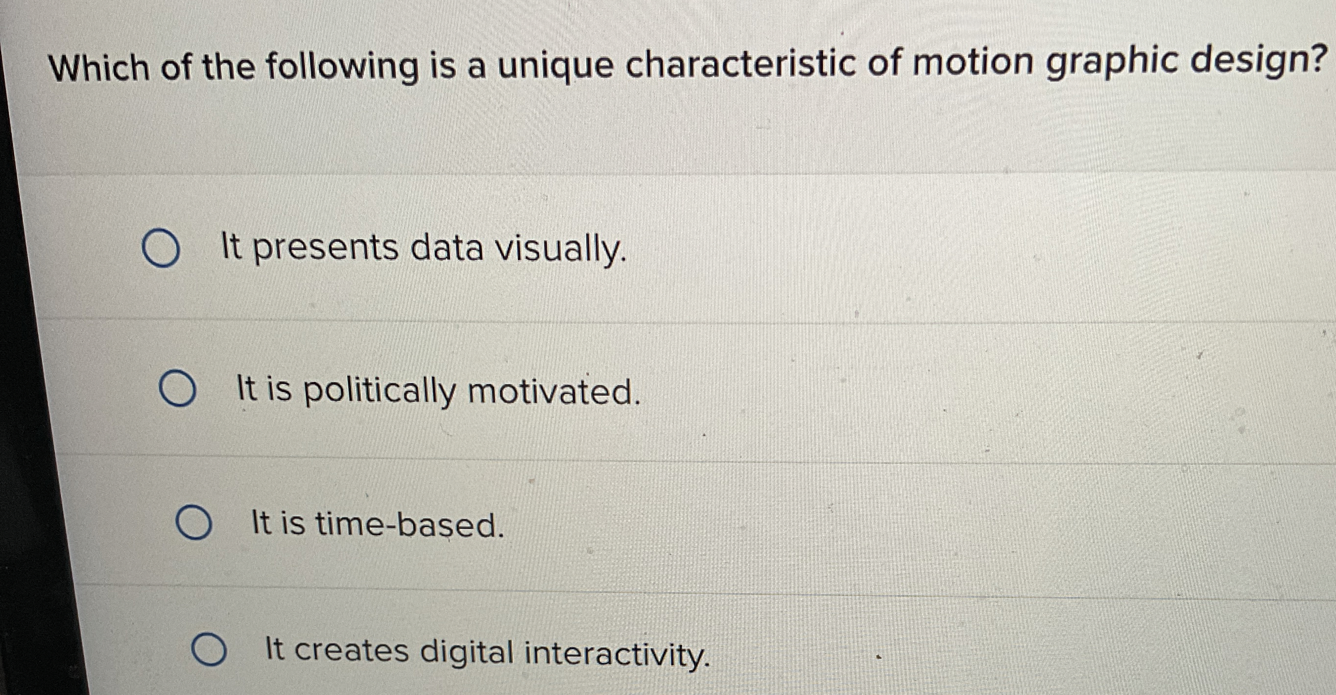 Which of the following is a unique characteristic