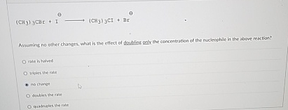 ( C H 3 ) 3 C B r + I longrightarrow ( C H 3 ) 3