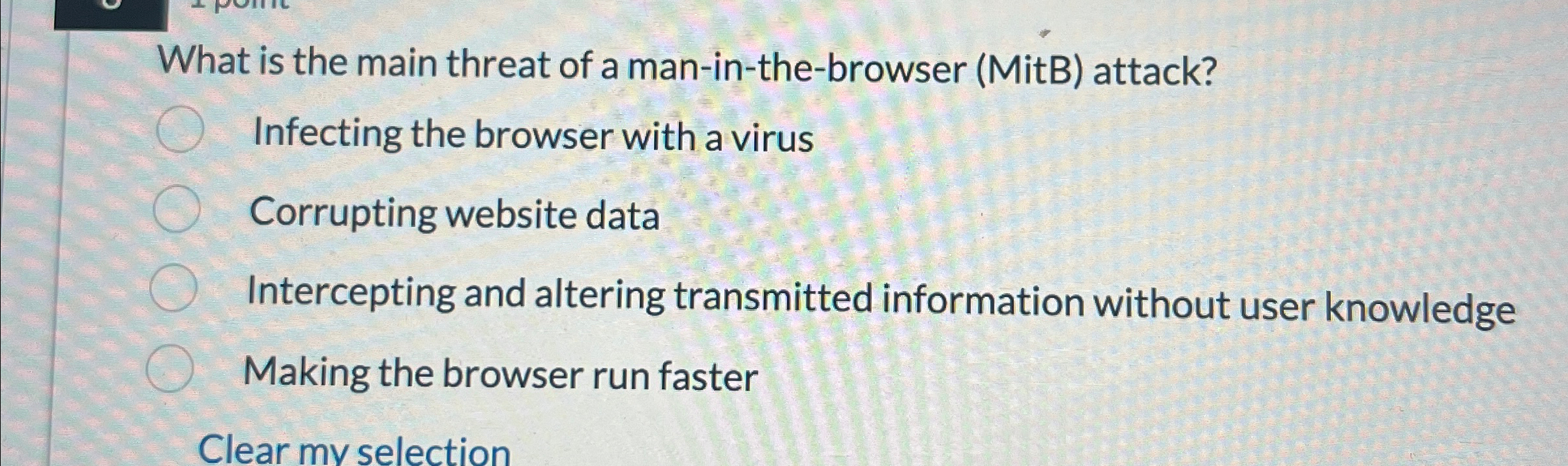 What is the main threat of a man - in - the -