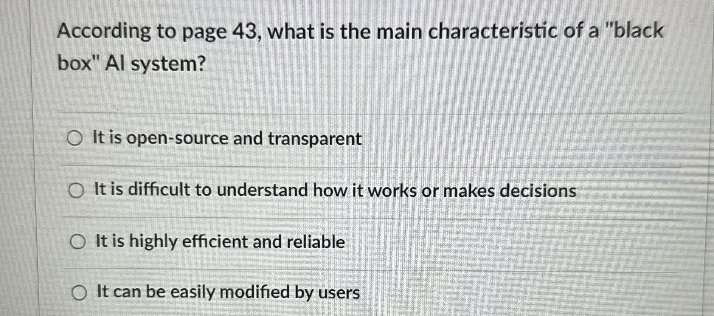 According to page 4 3 , what is the main