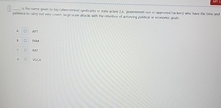 MyD Is the rame given to big cyberominal