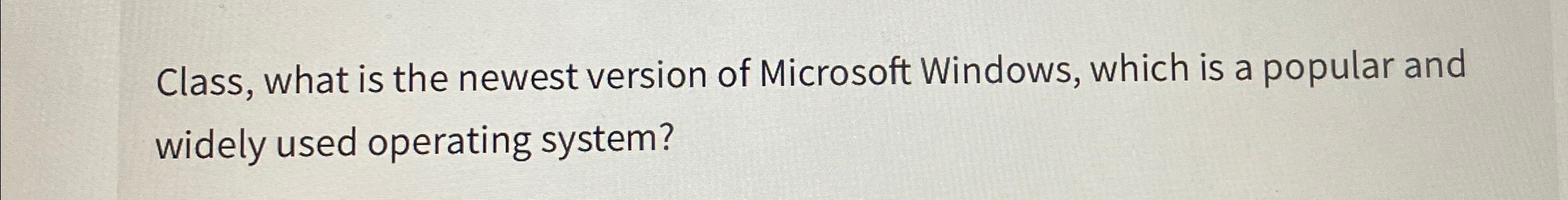 what is the newest version of Microsoft Windows,