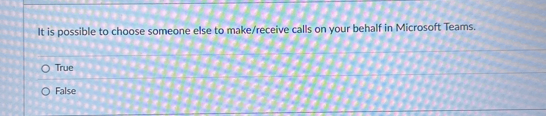 It is possible to choose someone else to make /
