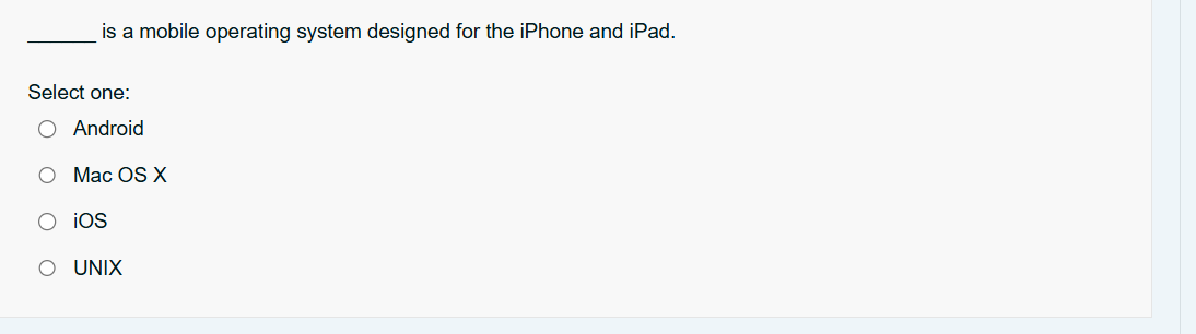 is a mobile operating system designed for the