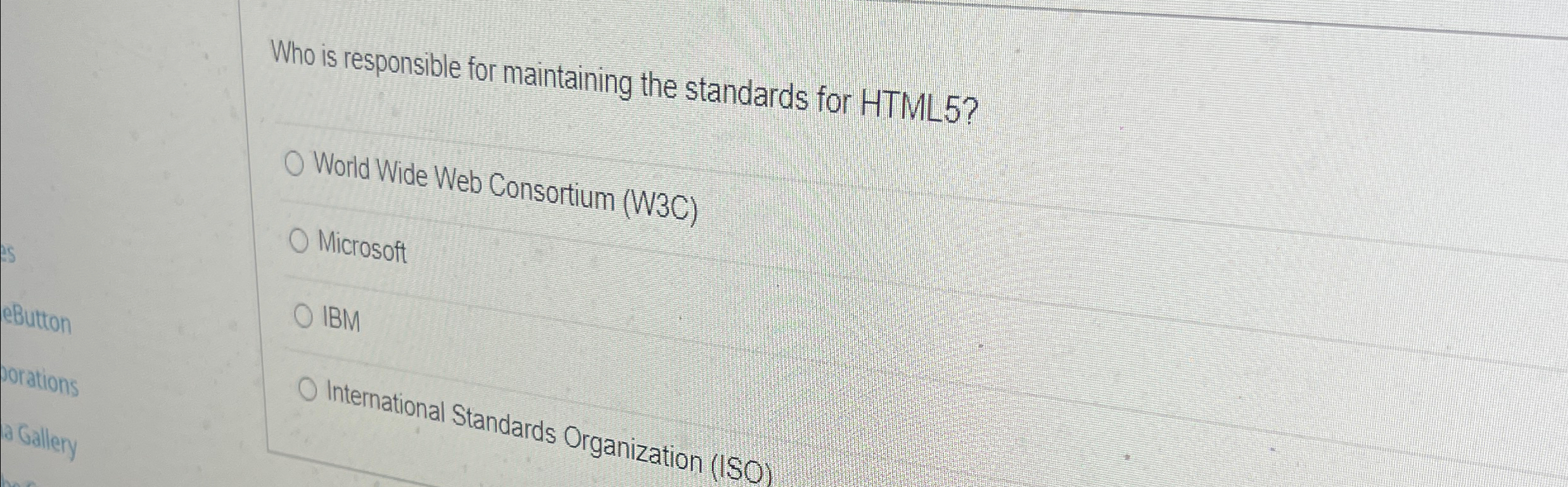 Who is responsible for maintaining the standards