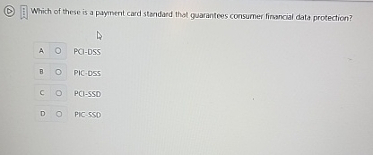 which ( D ) Which of these is a payment card