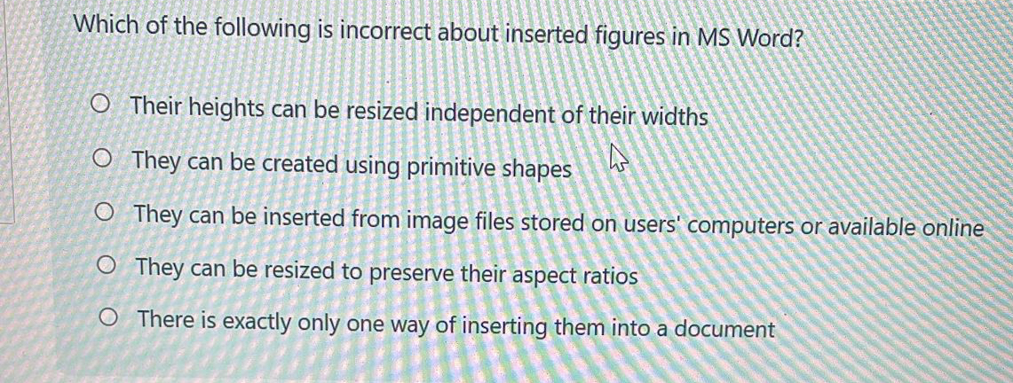 Which of the following is incorrect about