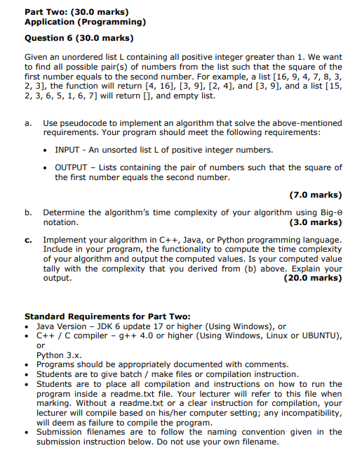 For Part One of your assignment, type your