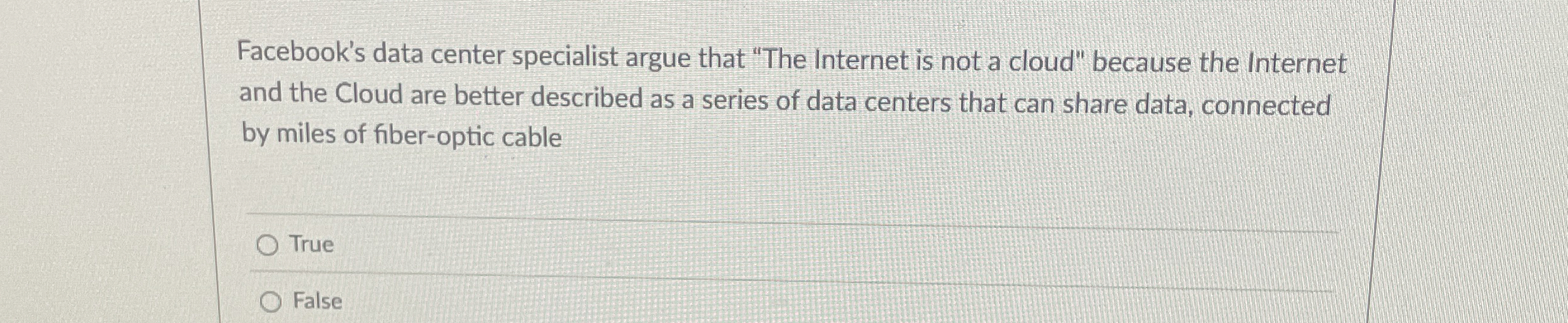 Facebook's data center specialist argue that 
