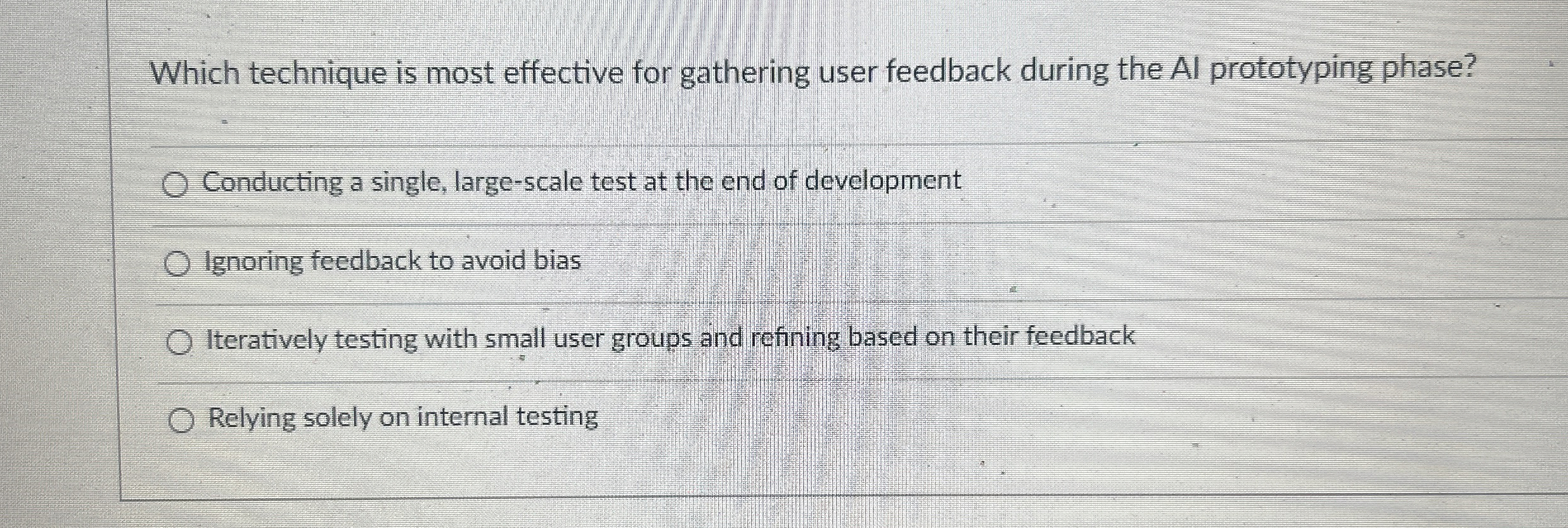 Which technique is most effective for gathering