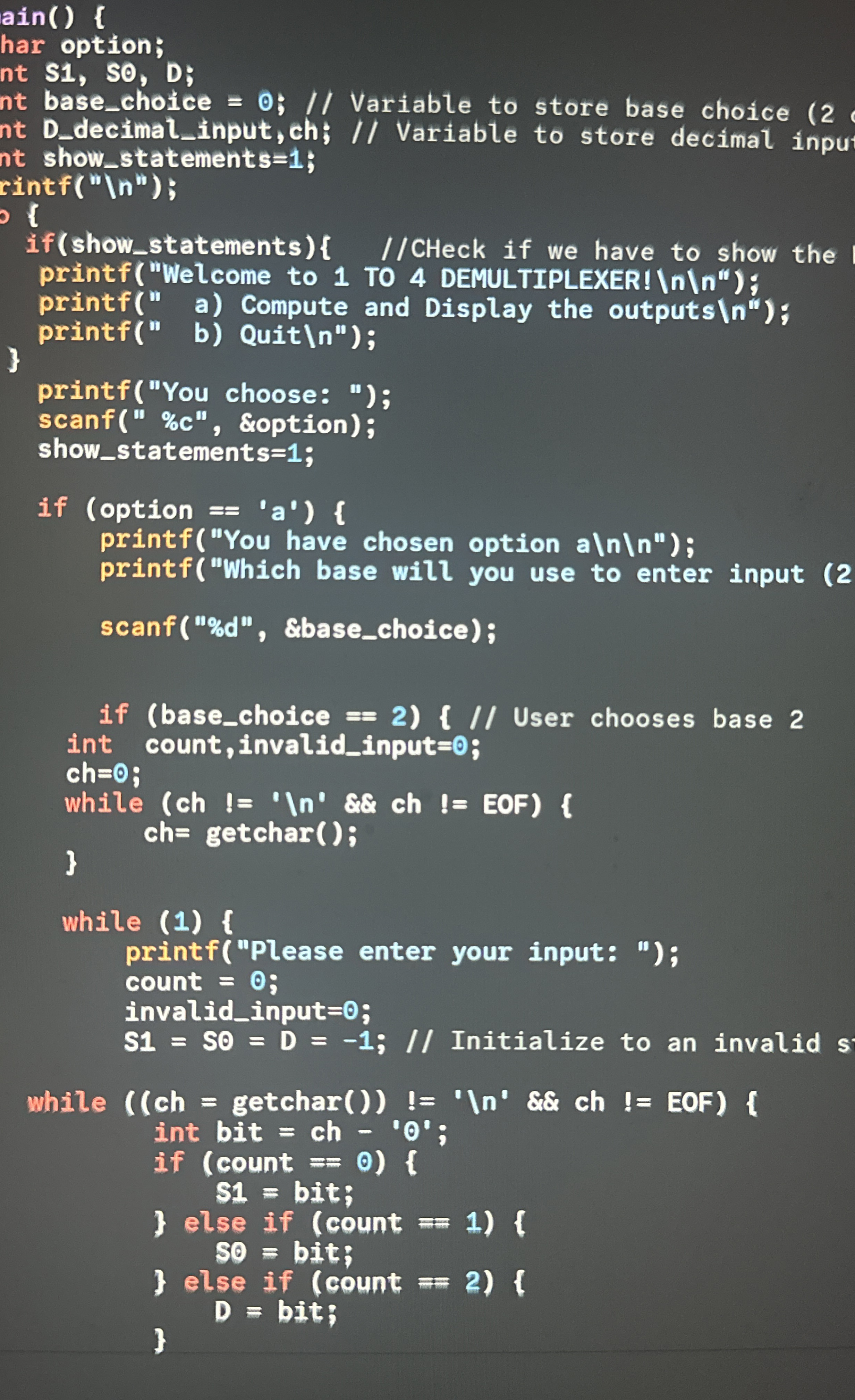 hello, havent covered getchar ( ) and EOF codes