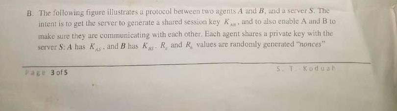 The following figure illustrates a protocol