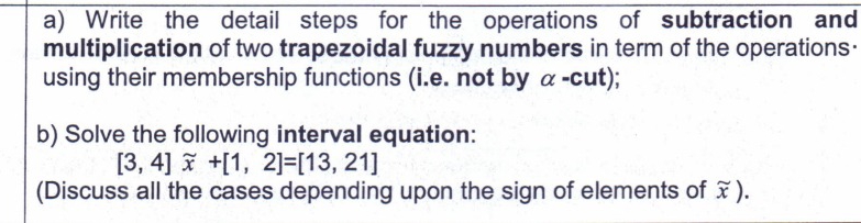 a ) Write the detail steps for the operations of