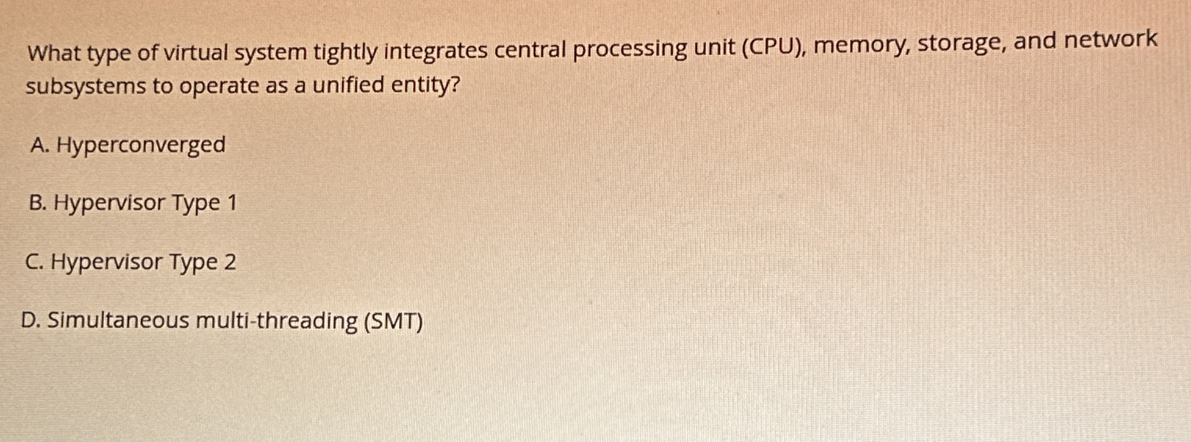 What type of virtual system tightly integrates