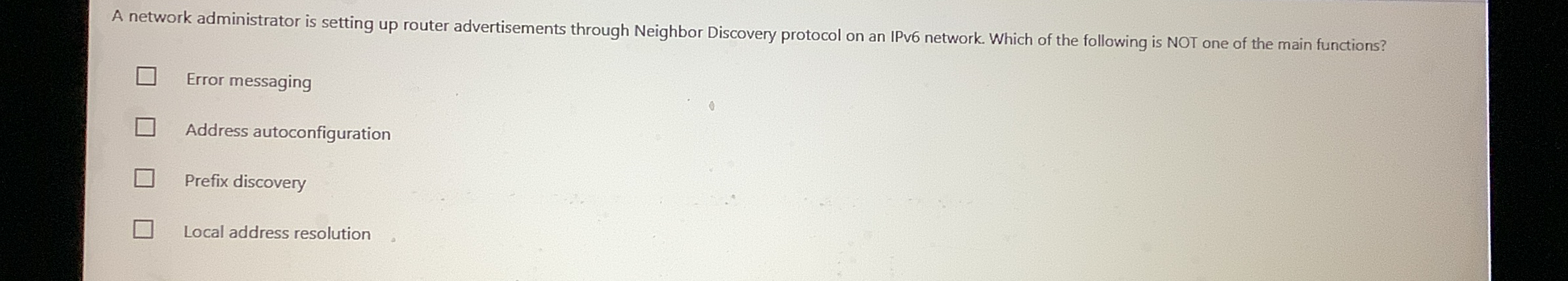 A network administrator is setting up router