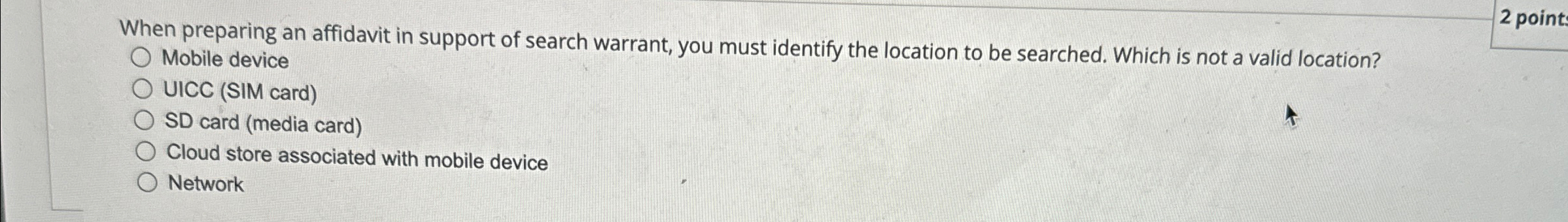 When preparing an affidavit in support of search