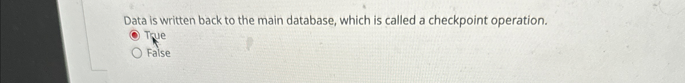 Data is written back to the main database, which