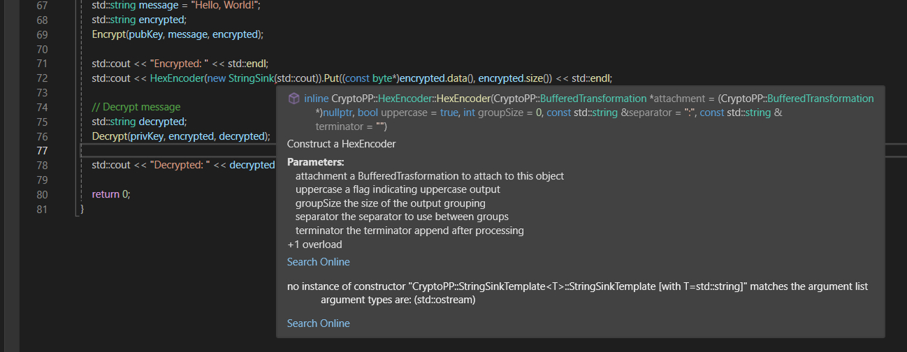 Why does line 7 2 throw the following error and