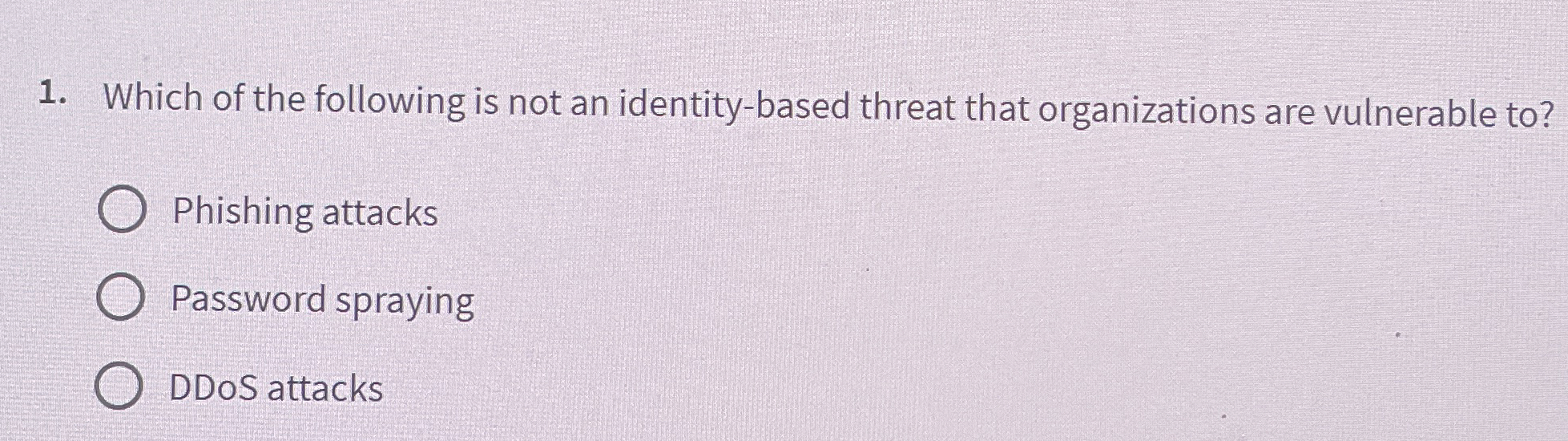 Which of the following is not an identity - based