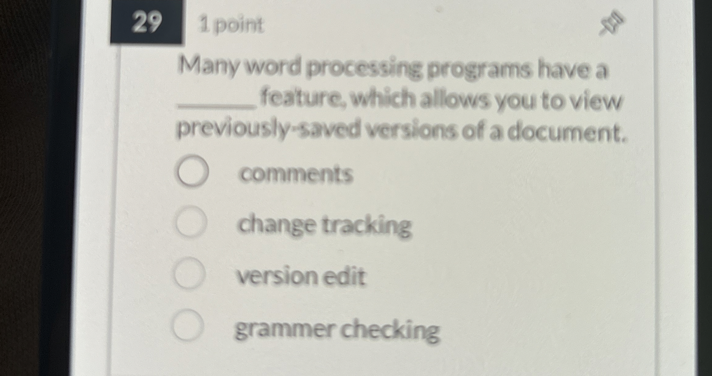 2 9 1 point Many word processing programs have a