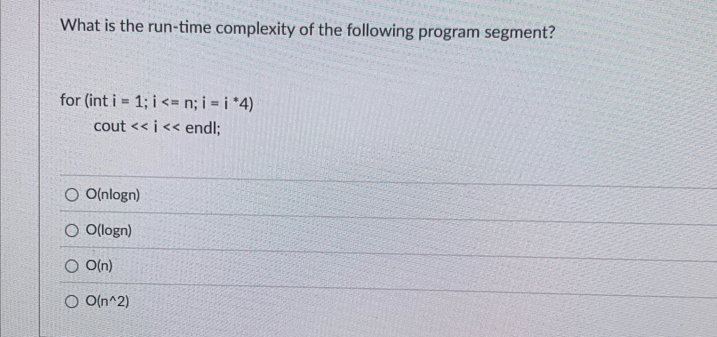 What is the run - time complexity of the