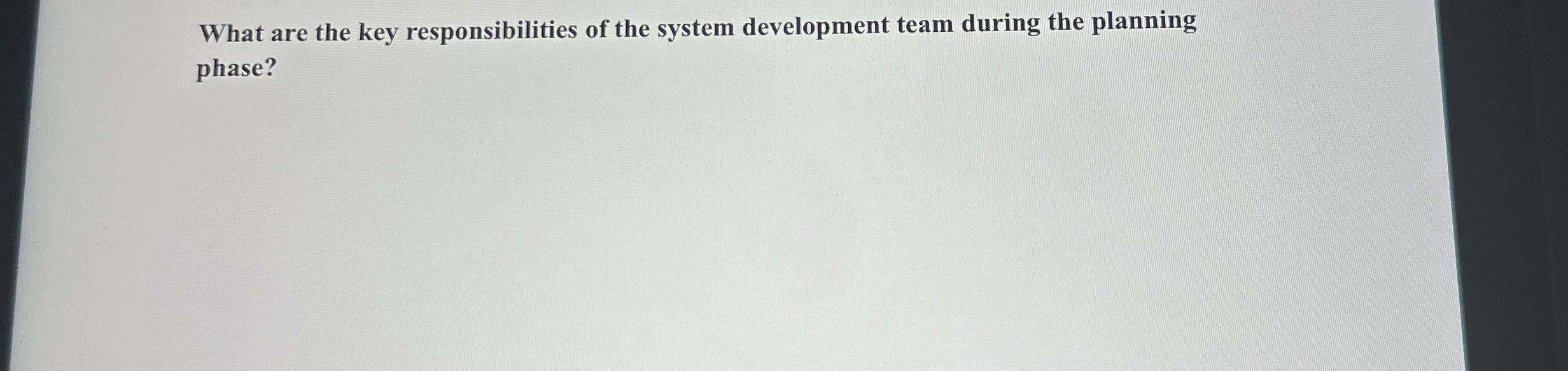 What are the key responsibilities of the system