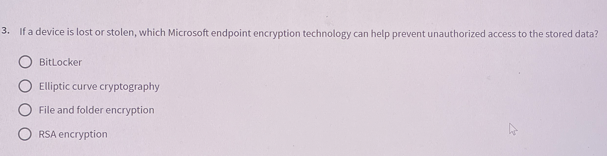 If a device is lost or stolen, which Microsoft