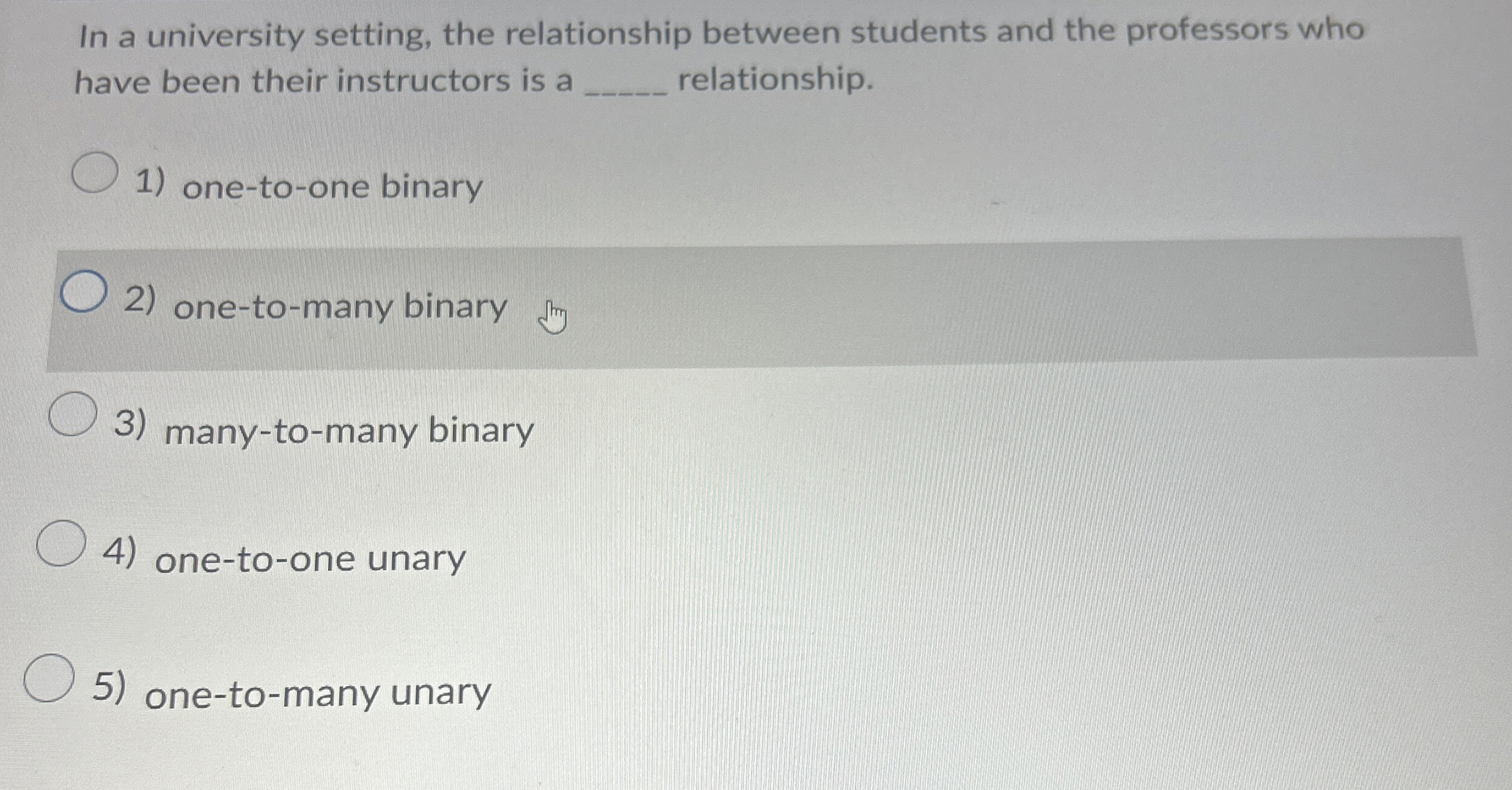 In a university setting, the relationship between