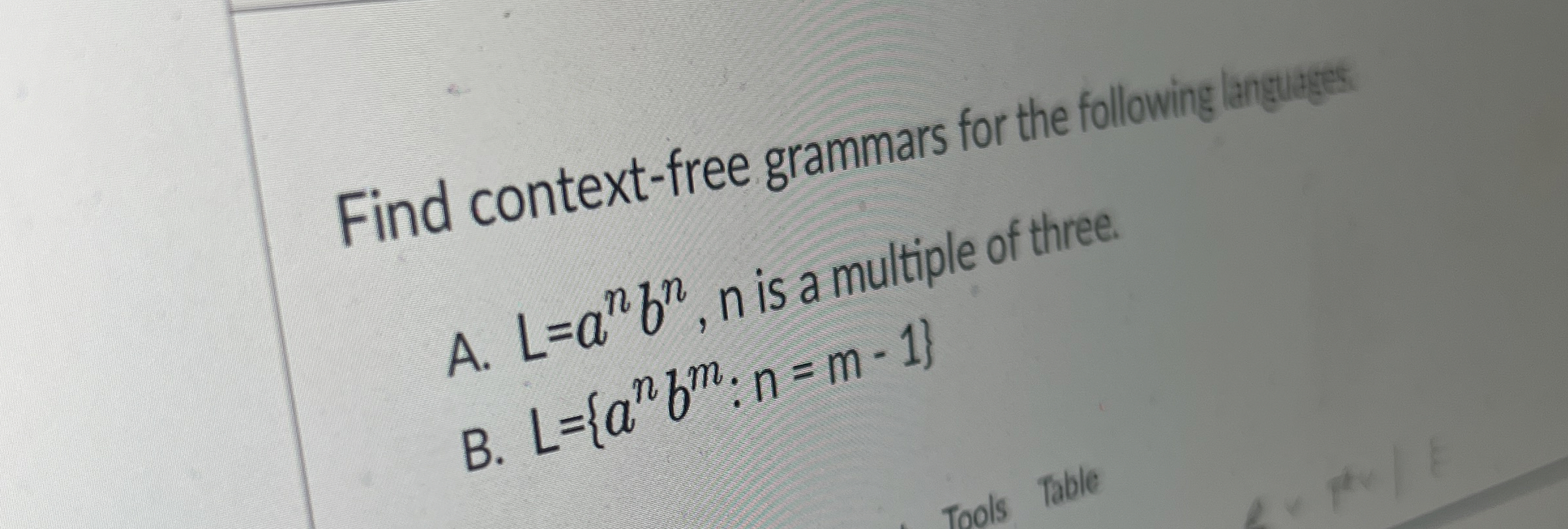Find context - free grammars for the