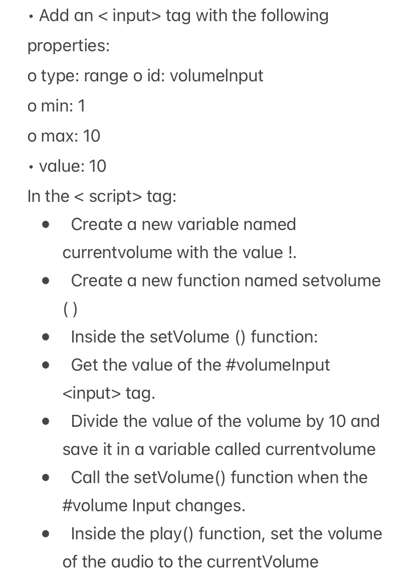 In a beats.html file: Add Add an < input > tag