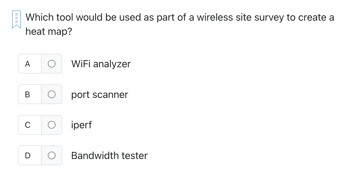 Which tool would be used as part of a wireless