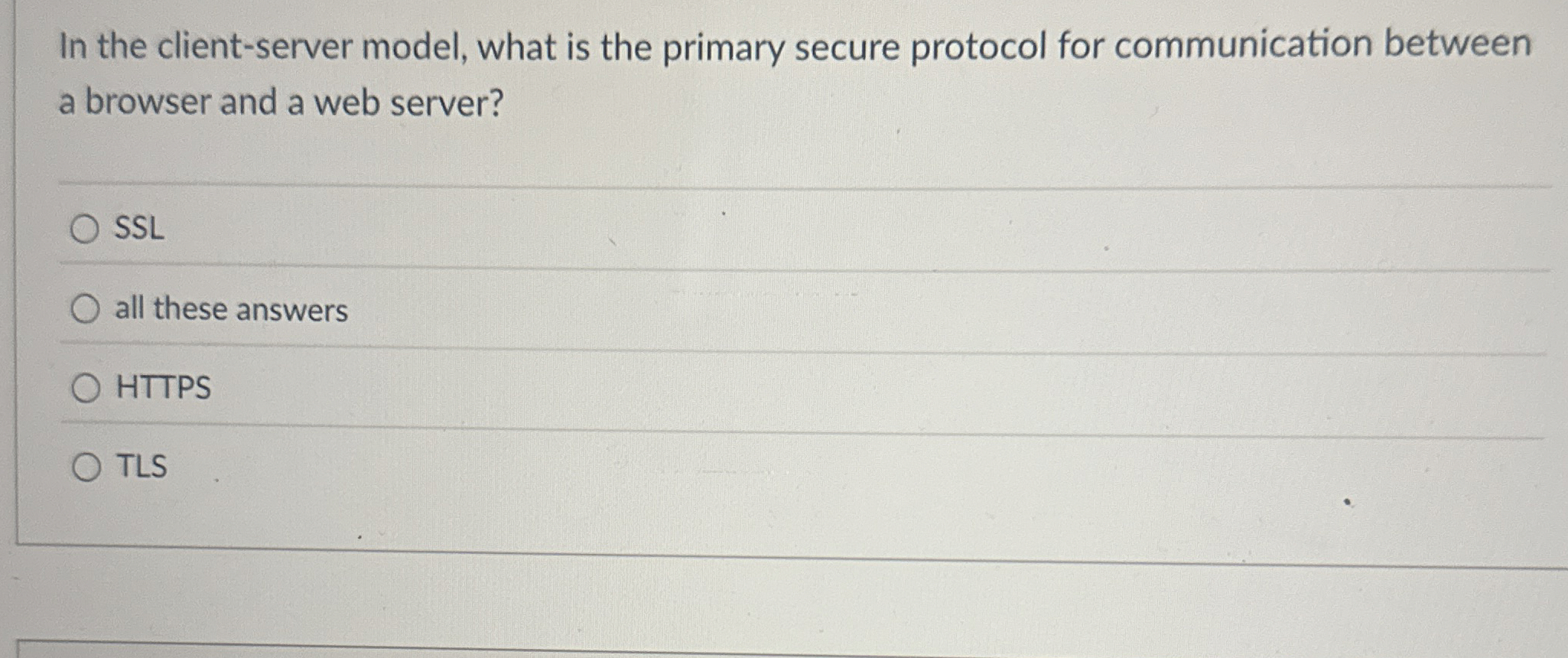 In the client - server model, what is the primary
