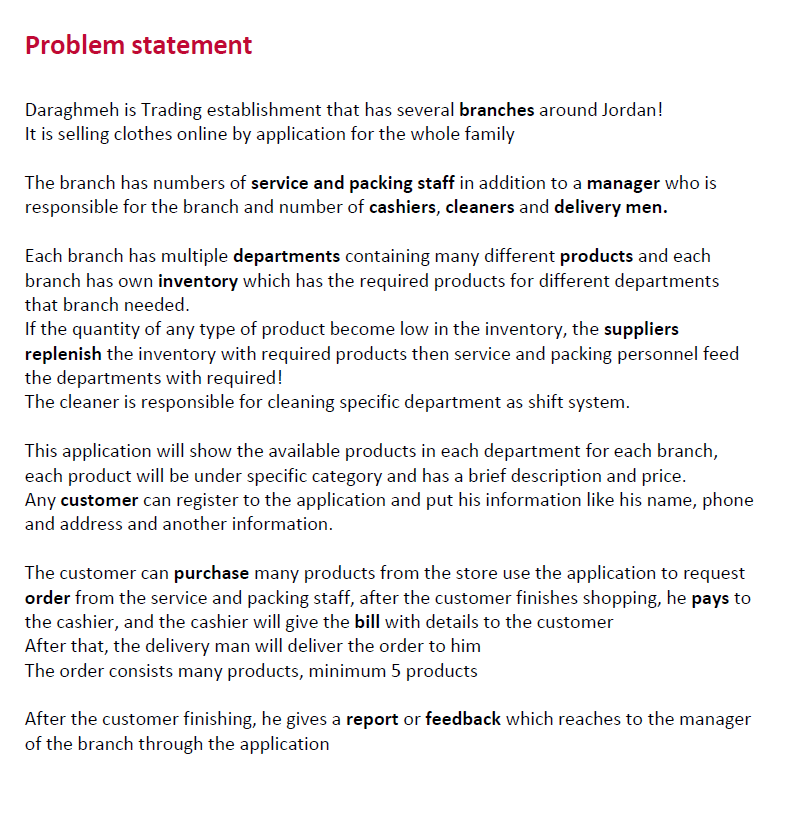 Problem statement Daraghmeh is Trading