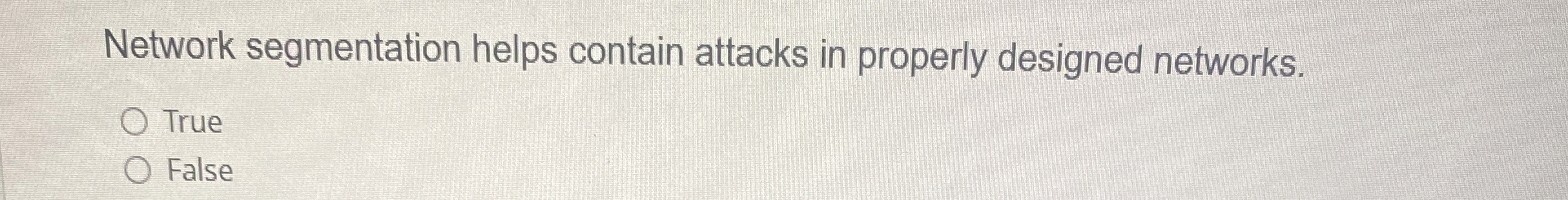 Network segmentation helps contain attacks in