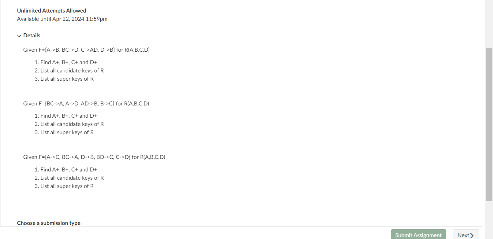 Unlimited Attempts Allowed Available until Apr 2